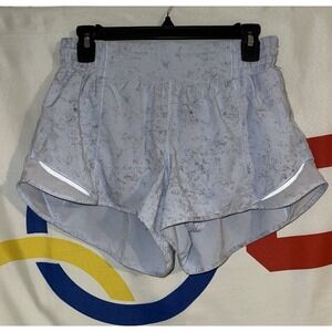 Lululemon Shorts Womens 8 Blue Hotty Hot HR 2.5" Gym Running Stretch LW7BATR